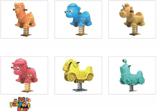 Animal shaped rocking horse combination XMG-E-017 - Funfort Bear