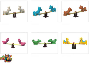 Multi person child seesaw XMG-E-0128 - Funfort Bear