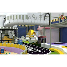 colorful-kids-playground set QL21-027a - Funfort Bear