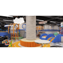 Wonder Galaxy: Blue-Orange Themed Indoor Playground - Funfort Bear