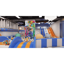 Wonder Galaxy: Blue-Orange Themed Indoor Playground - Funfort Bear