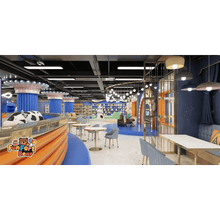 Wonder Galaxy: Blue-Orange Themed Indoor Playground - Funfort Bear