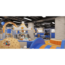 Wonder Galaxy: Blue-Orange Themed Indoor Playground - Funfort Bear