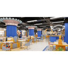 Wonder Galaxy: Blue-Orange Themed Indoor Playground - Funfort Bear
