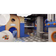Wonder Galaxy: Blue-Orange Themed Indoor Playground - Funfort Bear